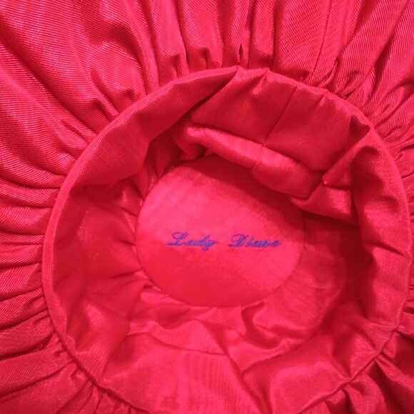 Lady Diane Red and Purple Derby Hat main image 9